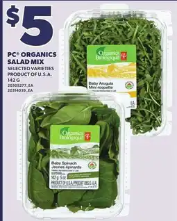Loblaws PC ORGANICS SALAD MIX, 142 G offer