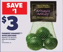 Loblaws FARMER'S MARKET AVOCADO BAG, 5'S offer