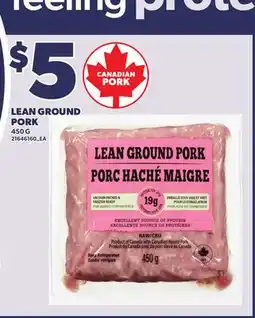 Loblaws LEAN GROUND PORK, 450 G offer