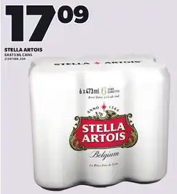 Loblaws STELLA ARTOIS, 6X473 ML CANS offer
