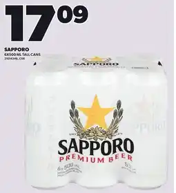 Loblaws SAPPORO, 6X500 ML offer