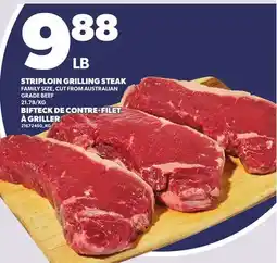 Independent Grocer STRIPLOIN GRILLING STEAK FAMILY SIZE, CUT FROM AUSTRALIAN GRADE BEEF offer