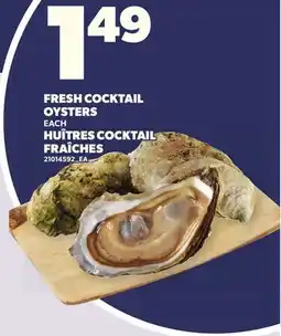 Independent Grocer FRESH COCKTAIL OYSTERS offer