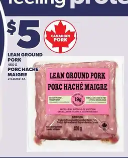 Independent Grocer LEAN GROUND PORK, 450 G offer