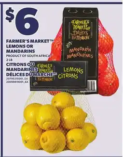 Independent Grocer FARMER'S MARKET LEMONS OR MANDARINS 2 LB offer