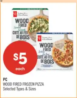 Shoppers Drug Mart PC WOOD FRIED FROZEN PIZZA offer