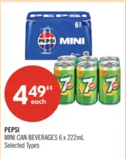 Shoppers Drug Mart PEPSI MINI CAN BEVERAGES offer