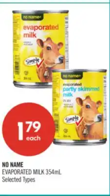 Shoppers Drug Mart NO NAME EVAPORATED MILK offer