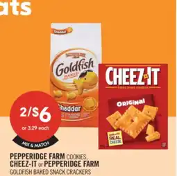 Shoppers Drug Mart PEPPERIDGE FARM COOKIES, CHEEZ-IT or PEPPERIDGE FARM GOLDFISH BAKED SNACK CRACKERS offer