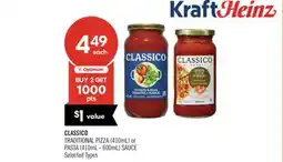 Shoppers Drug Mart CLASSICO TRADITIONAL PIZZA (410mL) or PASTA (410mL - 600mL) SAUCE offer