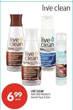 Shoppers Drug Mart LIVE CLEAN HAIR CARE PRODUCTS offer