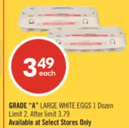 Shoppers Drug Mart GRADE A LARGE WHITE EGGS 1 Dozen offer