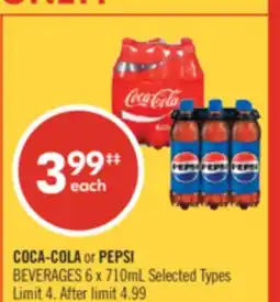 Shoppers Drug Mart COCA-COLA or PEPSI BEVERAGES offer