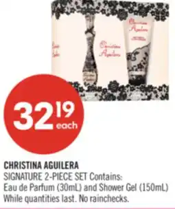 Shoppers Drug Mart CHRISTINA AGUILERA SIGNATURE 2-PIECE SET Contains: Eau de Parfum (30mL) and Shower Gel (150mL) offer