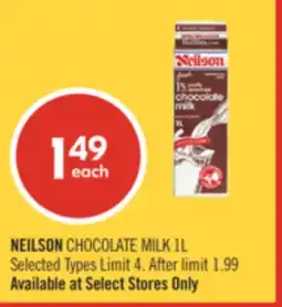 Shoppers Drug Mart NEILSON CHOCOLATE MILK 1L offer