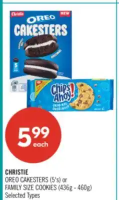 Shoppers Drug Mart CHRISTIE OREO CAKESTERS (5's) or FAMILY SIZE COOKIES (436g - 460g) offer