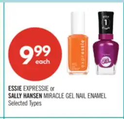 Shoppers Drug Mart ESSIE EXPRESSIE or SALLY HANSEN MIRACLE GEL NAIL ENAMEL offer