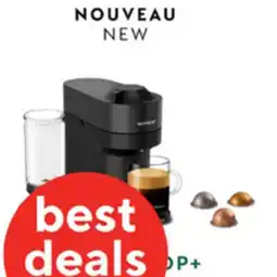Staples Nespresso Vertuo Pop+ Coffee & Espresso Machine by De Longhi - Liquorice Black offer