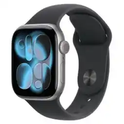 Staples Apple Watch Series 11 - 42 mm - GPS - Space Grey Aluminium Case with Black Sport Band - S/M offer