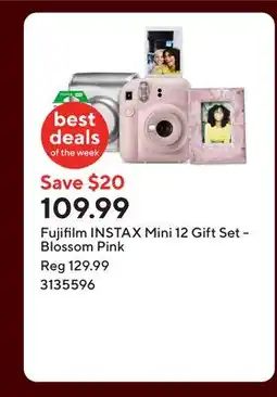 Staples Fujifilm INSTAX Mini 12 Gift Set - Blossom Pink offer