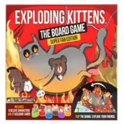 Staples Exploding Kittens The Board Game (Super Fan Edition) offer