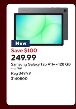 Staples Samsung Galaxy Tab A11+ - 128 GB - Grey offer
