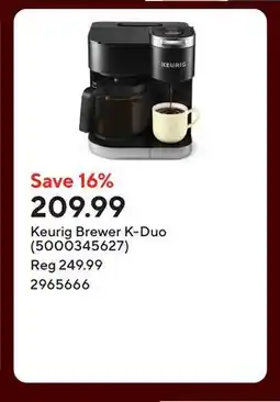 Staples Keurig Brewer K-Duo (5000345627) offer