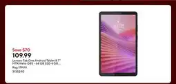 Staples Lenovo Tab One Android Tablet 8.7 MTK Helio G85 - 64 GB SSD 4 GB RAM with Folio Case - Luna Grey offer
