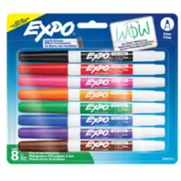 Staples Expo Dry Erase Markers, Fine Assorted, 8pk offer