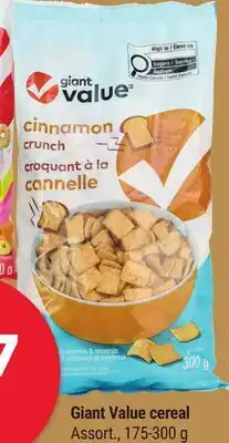 Giant Tiger Giant Value cereal offer