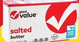 Giant Tiger Giant Value salted butter offer