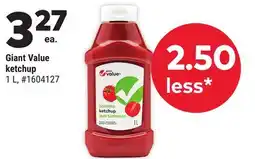 Giant Tiger Giant Value ketchup offer