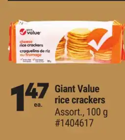 Giant Tiger Giant Value rice crackers offer