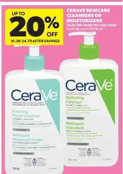 Real Canadian Superstore CERAVE SKINCARE CLEANSERS OR MOISTURIZERS offer