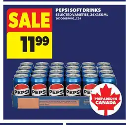 Real Canadian Superstore PEPSI SOFT DRINKS, 24X355 ML offer