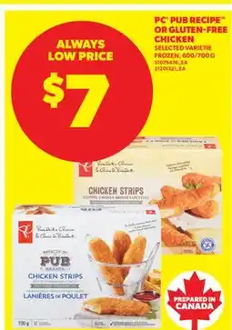 Real Canadian Superstore PC PUB RECIPE OR GLUTEN-FREE CHICKEN offer