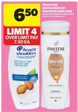 Real Canadian Superstore HEAD AND SHOULDERS OR PANTENE HAIR CARE offer