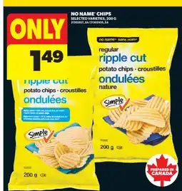 Real Canadian Superstore NO NAME CHIPS, 200 G offer
