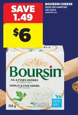 Real Canadian Superstore BOURSIN CHEESE, 130-220 G offer