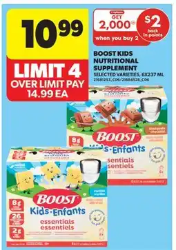 Real Canadian Superstore BOOST KIDS NUTRITIONAL SUPPLEMENT, 6X237 ML offer