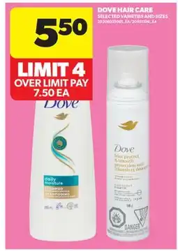 Real Canadian Superstore DOVE HAIR CARE offer