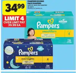 Real Canadian Superstore PAMPERS ECONO PACK DIAPERS, 58-200'S offer