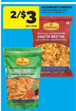 Real Canadian Superstore HALDIRAM'S SNACKS, 150 G offer