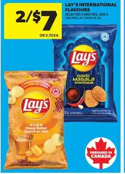 Real Canadian Superstore LAY'S INTERNATIONAL FLAVOURS, 200 G offer