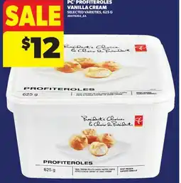 Real Canadian Superstore PC PROFITEROLES VANILLA CREAM, 625 G offer