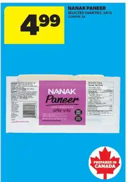Real Canadian Superstore NANAK PANEER, 341 G offer