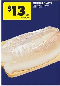 Real Canadian Superstore MSC COD FILLETS offer