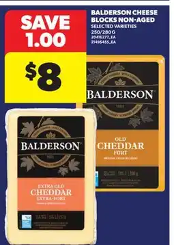 Real Canadian Superstore BALDERSON CHEESE BLOCKS NON-AGED, 250/280 G offer
