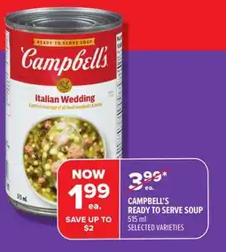 Metro CAMPBELL'S READY TO SERVE SOUP offer