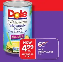 Metro DOLE PINEAPPLE JUICE offer